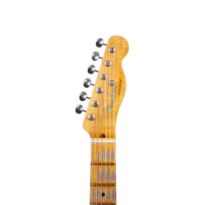 Fender Custom Shop 50s Thinline Telecaster Heavy Relic Aged Candy Apple Red Elektro Gitar